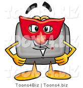 Illustration of a Cartoon Camera Mascot Wearing a Red Mask over His Face by Mascot Junction