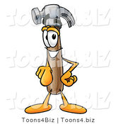 Illustration of a Cartoon Hammer Mascot Pointing at the Viewer by Toons4Biz