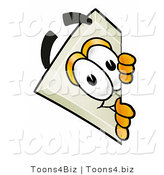 Illustration of a Cartoon Light Switch Mascot Peeking Around a Corner by Mascot Junction