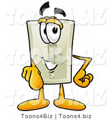 Illustration of a Cartoon Light Switch Mascot Pointing at the Viewer by Toons4Biz