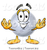 Illustration of a Cartoon Moon Mascot with Welcoming Open Arms by Mascot Junction