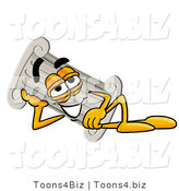 Illustration of a Cartoon Pillar Mascot Resting His Head on His Hand by Toons4Biz