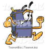Illustration of a Cartoon Suitcase Mascot Running by Toons4Biz