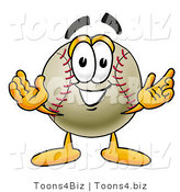 Illustration of a Friendly Baseball by Mascot Junction