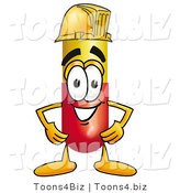 Illustration of a Medical Pill Capsule Mascot Wearing a Helmet by Mascot Junction