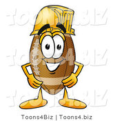 Illustration of an American Football Mascot Wearing a Helmet by Mascot Junction