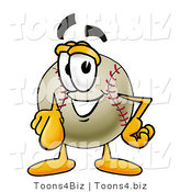Vector Illustration of a Baseball Mascot Pointing at the Viewer by Mascot Junction