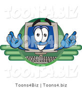 Vector Illustration of a Cartoon Computer Mascot Logo by Mascot Junction