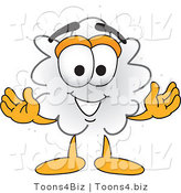 Vector Illustration of a Cartoon Dust Cloud Mascot by Mascot Junction