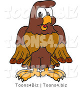 Vector Illustration of a Cartoon Falcon Mascot Character by Mascot Junction