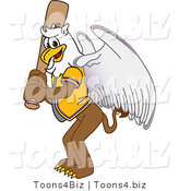 Vector Illustration of a Cartoon Griffin Mascot Batting by Mascot Junction