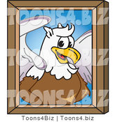 Vector Illustration of a Cartoon Griffin Mascot Portrait by Mascot Junction