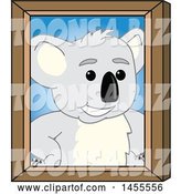 Vector Illustration of a Cartoon Koala Bear Mascot Portrait by Mascot Junction