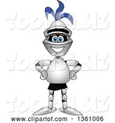 Vector Illustration of a Cartoon Lancer Mascot by Mascot Junction