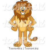 Vector Illustration of a Cartoon Lion Mascot by Toons4Biz