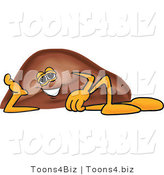 Vector Illustration of a Cartoon Liver Mascot Reclined by Toons4Biz