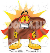 Vector Illustration of a Cartoon Liver Mascot Super Hero by Mascot Junction