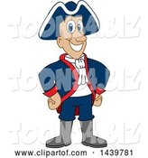 Vector Illustration of a Cartoon Patriot Mascot by Mascot Junction