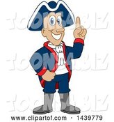 Vector Illustration of a Cartoon Patriot Mascot with an Idea by Mascot Junction