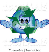 Vector Illustration of a Cartoon Recycle Mascot by Mascot Junction