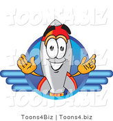 Vector Illustration of a Cartoon Rocket Mascot Logo by Mascot Junction