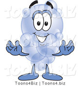 Vector Illustration of a Cartoon Soap Bubble Mascot by Mascot Junction