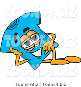 Vector Illustration of a Cartoon T-Shirt Mascot Resting His Head on His Hand by Mascot Junction