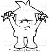 Vector Illustration of a Frustrated Guy Pulling His Hair by Mascot Junction