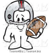 Vector Illustration of a Guy Football Player by Mascot Junction
