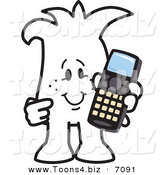 Vector Illustration of a Guy Holding a Phone by Mascot Junction