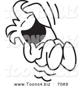 Vector Illustration of a Guy Laughing out Loud by Mascot Junction