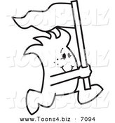 Vector Illustration of a Guy Leading Charge by Mascot Junction
