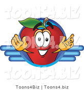 Vector Illustration of a Red Apple Mascot Logo by Mascot Junction