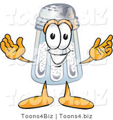Vector Illustration of a Salt Shaker Mascot with Welcoming Open Arms by Toons4Biz