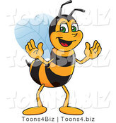 Vector Illustration of a Worker Bee Mascot by Mascot Junction