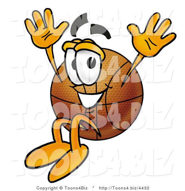 Illustration of a Basketball Mascot