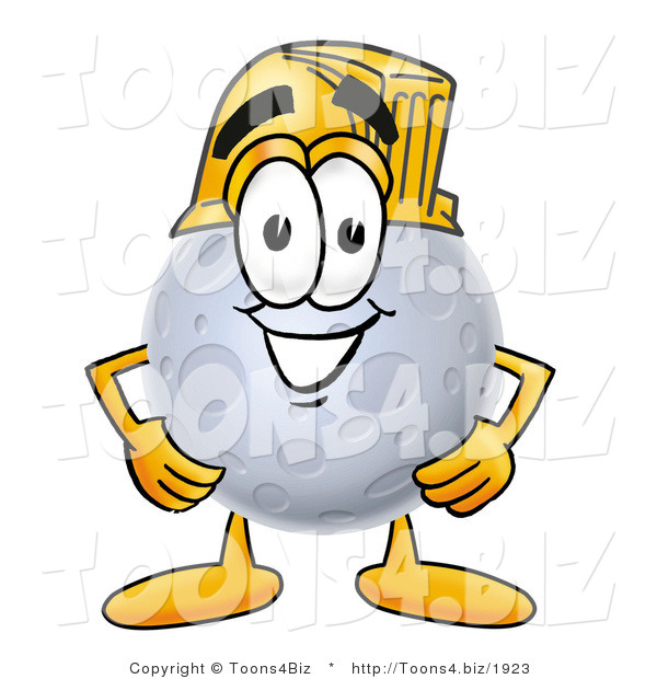 Illustration of a Cartoon Moon Mascot Wearing a Helmet