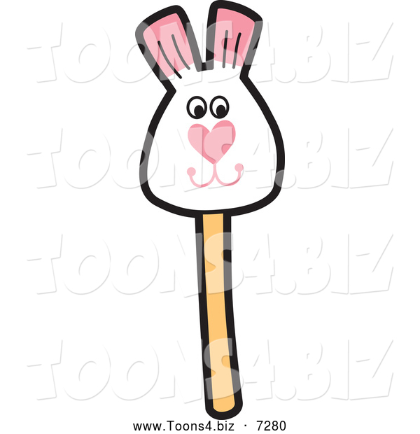 Vector Illustration of a Rabbit Cake Pop