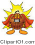 Illustration of a Basketball Mascot Dressed As a Super Hero by Mascot Junction