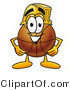 Illustration of a Basketball Mascot Wearing a Helmet by Mascot Junction
