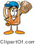 Illustration of a Beer Mug Mascot Catching a Baseball with a Glove by Mascot Junction