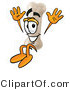 Illustration of a Bone Mascot Jumping by Mascot Junction
