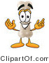 Illustration of a Bone Mascot with Welcoming Open Arms by Mascot Junction