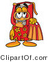 Illustration of a Book Mascot in Orange and Red Snorkel Gear by Mascot Junction