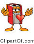 Illustration of a Book Mascot with His Heart Beating out of His Chest by Toons4Biz