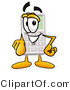 Illustration of a Cartoon Calculator Mascot Pointing at the Viewer by Mascot Junction