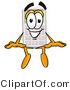 Illustration of a Cartoon Calculator Mascot Sitting by Mascot Junction