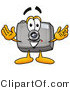Illustration of a Cartoon Camera Mascot with Welcoming Open Arms by Mascot Junction