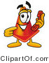 Illustration of a Cartoon Construction Safety Cone Mascot Holding a Telephone by Mascot Junction