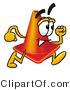 Illustration of a Cartoon Construction Safety Cone Mascot Running by Toons4Biz